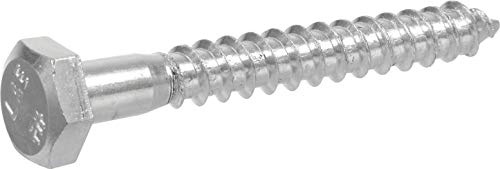 Hillman 230009 Hex Lag Screws, 1/4 X 1-1/2-Inch, Zinc, 100-Pack