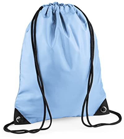 BagBase Unisex Bg010skyy Premium Gymsac Rucksack, himmelblau, M