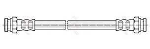 TRW Bremsschlauch PHA349 Länge: 255mm, | Kompatibel mit: SKODA FAVORIT, FAVORIT Forman, FAVORIT Kasten/Kombi, FAVORIT Pick-up, FELICIA I, FELICIA I Kombi