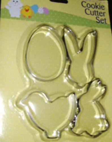 new in the pack 4 x easter cookie pastry icing biscuit biscuit cutters egg bunny rabbit face chick