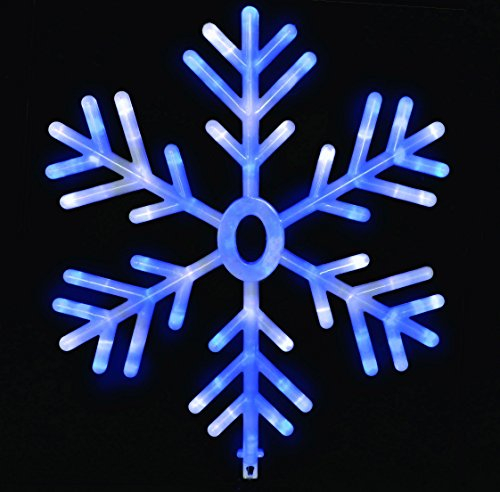 Christmas Concepts® 60cm Light Up Snowflake Christmas Decoration Blue/White Colour Changing LED Lights