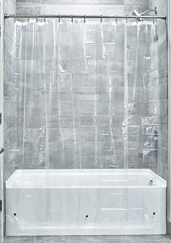 InterDesign Rideau de Douche en Vinyle 4,8, Vinyle, Claire, 72-inch by 84-inch