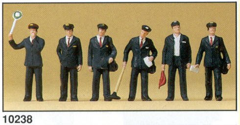 Preiser 1/87 Ème - PR10238 – Modelleisenbahn – Personal des italienischen Bahnhofs