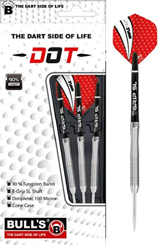 BULL'S Dot D2 Steel Dart 22g, Schwarz/Silber/Blau,