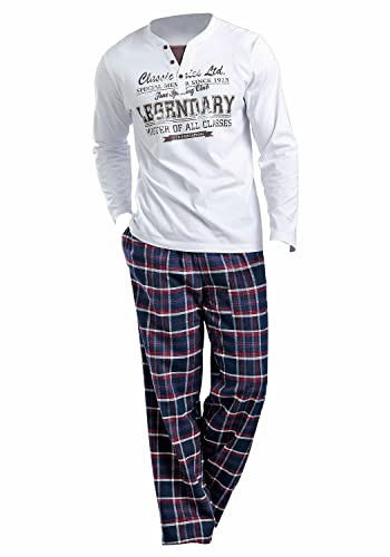 H.I.S JEANS Pyjama, H.I.S blau/weiss, Größe