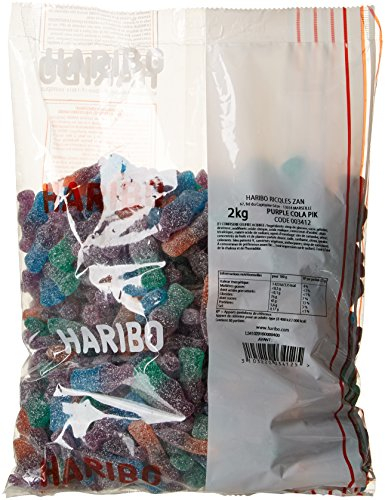HARIBO - Purple Cola PIK - Bonbons Piquants - Sans Colorants Artificiels - 3 Goûts Mystères - Sachet Vrac 2 kg