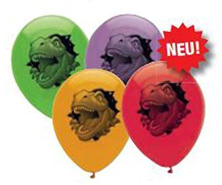 Dino Blast Latex Balloons 2 Sided Print