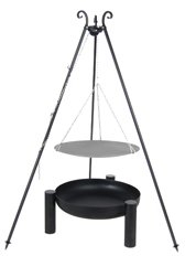 WOK spécial brasero sur trépied Ø 46 cm + Brasero PALMA 60 cm