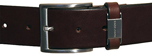 BOSS HUGO NEU echt Herren Gürtel CONNIO Dunkelbraun 115 cm Men Belt