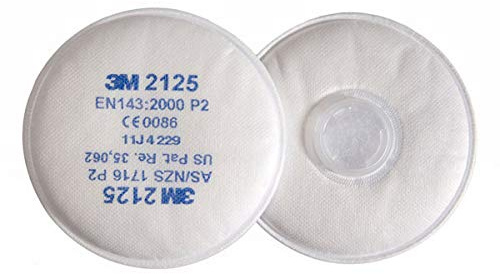 3 m Filtro Antiparticolato 2125 P2R contro particelle solidi e liquidi, 2 pezzi