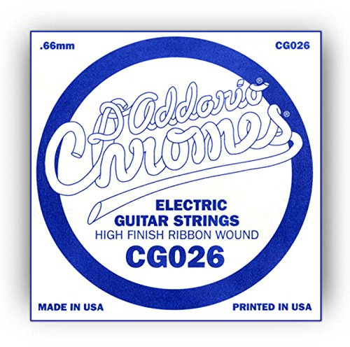 D'Addario .026 Flat Wound Single String for Electric Guitar