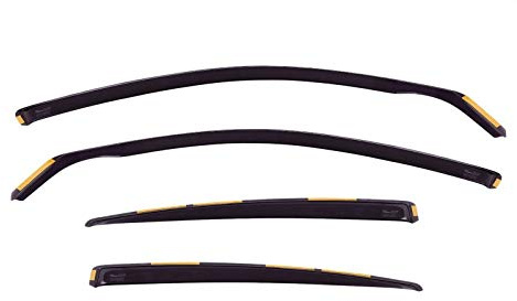 J&J Automotive Windabweiser passend für BMW 5 Series E39 4-Türer Limousine 1996-2003 4tlg, Heko Regenabweiser Vorne Hinten Getönt Dunkel Passform