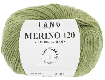 Lang Yarns Merino 120 Superwash 0297 helloliv melange