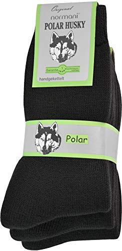 3 Paar Sehr warme Socken mit Vollplüsch und Schafwolle/Nie wieder kalte Füße! Farbe Vollfrottee/Schwarz Größe 39-42