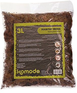 Komodo Habitat Moss, 3 Litre, may vary
