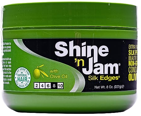 Ampro Shine 'N Jam Seidenränder mit Olivenöl, Salongröße, 227 g