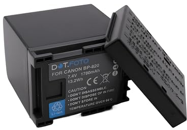 Dot.Foto BP-820 Premium 7.4v / 1780mAh Rechargeable Battery for Canon LEGRIA/VIXIA HF G26 G30 G40 G50 G60 G70 / GX10 / XA11 XA15 XA20 XA25 XA40 XA45 XA50 XA55 XA60 XA65 XA70 XA75 XF400 XF405
