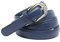 YEHMAN klassischer dünner damen Ledergürtel breite 2 cm Länge 120 cm kürzbar Marineblau