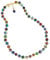 Glass Of Venice Collier en Verre de Murano Plus Court de 43,2 cm – Perles de mosaïque Italienne millefiori Multicolores en Verre soufflé Fait à la Main – Colliers en Verre de Murano pour Femme