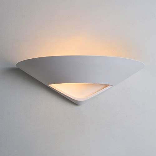 Zenon Lighting Collection Alba Range Modern Half Round Design Indoor White Ceramic Wall Light Fixture B811