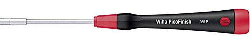 Wiha Feinschraubendreher PicoFinish Sechskant-Steckschlüssel (00547) 2,5 mm x 60 mm filigraner Präzisionsschraubendreher, Modellbau, Feinmechanik, mit Drehkappe