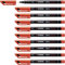 STABILO OHPen universal Permanente - Marcatore - Tratto Superfine (0,4 mm) - Confezione da 10 - Rosso