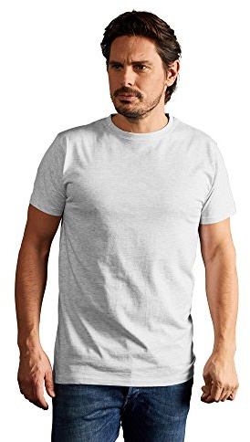 Premium T-Shirt Herren, Hellgrau-Melange, XS