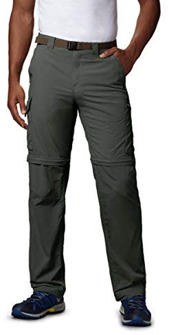 Columbia Silver Ridge Convertible Herren-Hose, atmungsaktiv, LSF 50, Sonnenschutz, Kies, 42 x 34 cm