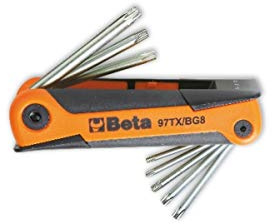 Beta 97TX/BG8 - Stiftschlüsselsatz, 7teilig, für Torx®-Schrauben