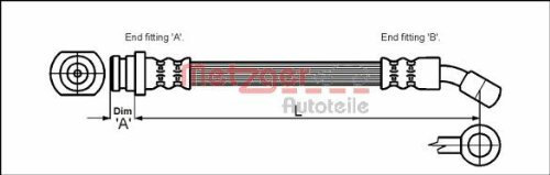 Metzger 4110072 Bremsschlauch