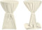 TexDeko 2er Pack Stehtischhussen Premium mit Schleifenband für Bistrotisch Ø 70cm Creme | Gastronomie blickdichter Stehtischüberzug, waschbar strapzierfähig, Made in EU