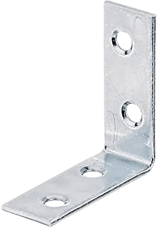 Alberts 336219 Stuhlwinkel | sendzimirverzinkt | 50 x 50 x 15 mm | 12er Set
