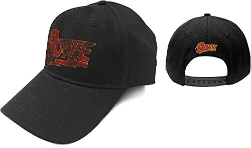 David Bowie Flash Logo Cap schwarz