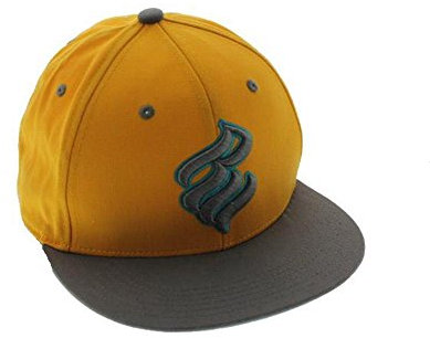 Concept One Rocawear Herren Mütze mit mehrfarbigem Logo, gelb, Einheitsgröße