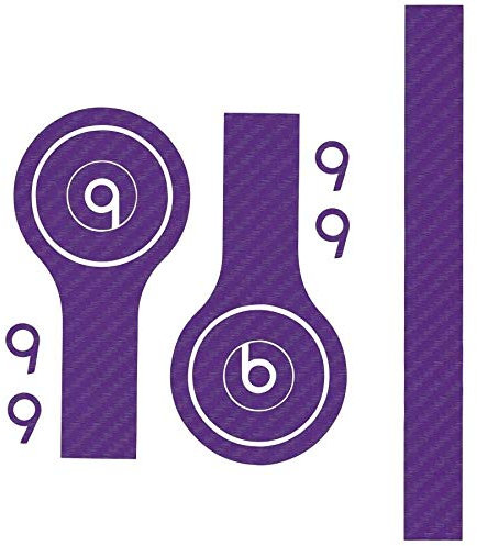 Mygoodprice Adesivo effetto carbonio 3D Skin per Beats Solo Viola