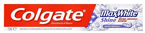 Colgate Max Weiß Glanz Zahnpasta (75 ml) - Packung mit 2