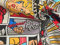 Vorhängestoff von Comics Cartoon, Batman/Superman, 140 cm breit, Meterware