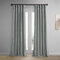 HPD Half Price Drapes Verdunkelungsvorhänge aus Kunstseide, 213 cm lang, für Schlafzimmer und Wohnzimmer, Vintage-Stil, strukturiert, Verdunkelungsvorhang, 1 Panel, 127 x 213 cm, Silber