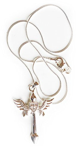 Flügelkreuz Silberanhänger mit Kette – Symbolschmuck, Schutzamulett, Esoterikschmuck sunje design