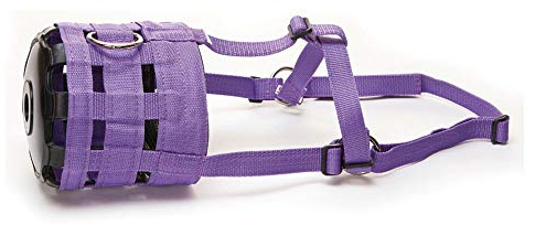 Y-H 5027286006439 Hy Maulkorb (wählen Sie aus den Farben Lila oder Schwarz und Größen Xtra Small Pony, Cob, Full oder X Full) – verlangsamt das Weiden des Pferdes