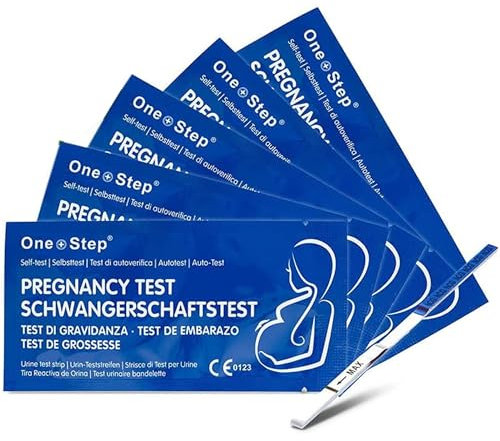 5 x Test de grossesse ultra-sensible One+Step Blue Line I Test de grossesse précoce I Pregnancy Test I HCG Test I Détection Ultra Précoce I Sensibilité 10 mIU/ml