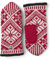 Hestra Nordic Wool Fäustlinge rot/weiß