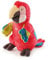 Trudi Puppets 29930 Handpuppe Papagei ca. 24 cm (Größe S), Stofftier aus hochwertigen Materialien, liebevolle Details, flauschig und weich, waschbar, Kuscheltier und Puppe für Kinder, Rot/Blau