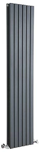 Milano Capri Anthracite Vertical Double Flat Panel Radiator - 1780mm x 354mm