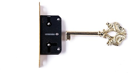 Holzando.de Einsteckschloss mit SchlÙssel (L-g, 30mm)