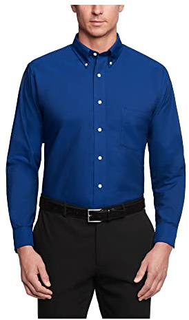 Van Heusen Men's 13v0040 Dress Shirt, English Blue, XXL UK