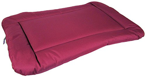P & L Superior Pet Beds Heavy Duty Waterproof Rectangular Cushion Pad, Jumbo, 120 x 74 x 5 cm, Burgundy