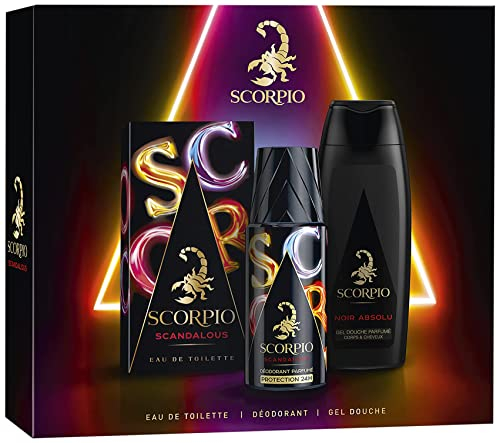 Scorpio Coffret Scorpio Scandalous comprenant 1 eau de toilette, 1 déodorant et 1 gel douche - Le coffret