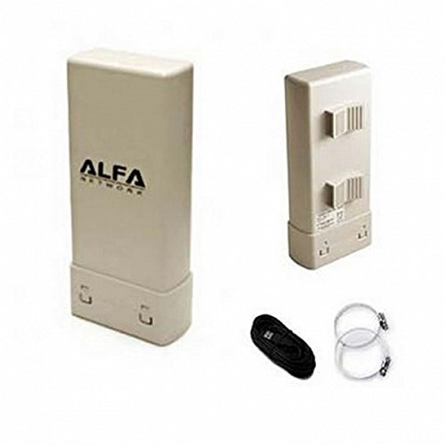 USB-Adapter, WiFi, 12DBI ALFA Network, UBDO-UV-T8, extern, Chipset Realtek RTL8188EUS, 2,4 GHz, USB-Kabel, 8 m