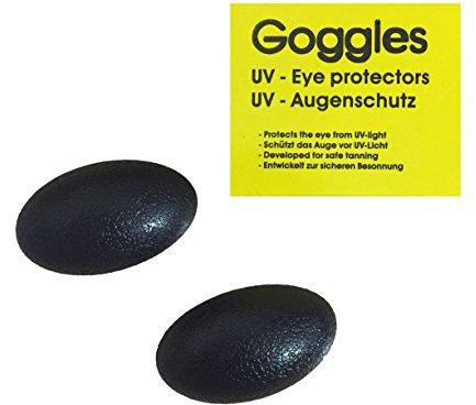 Art of Sun Goggles Solariumbrille Schutzbrille UV Brille Solariumschutzbrille schwarz